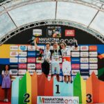 Maratona dles Dolomites 2026, successi di Luca Cavallo e Janine Meyer Podio maschile percorso Maratona ©GliraManuel (Groß)